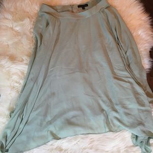 Banana Republic chiffon seafoam handkerchief skirt